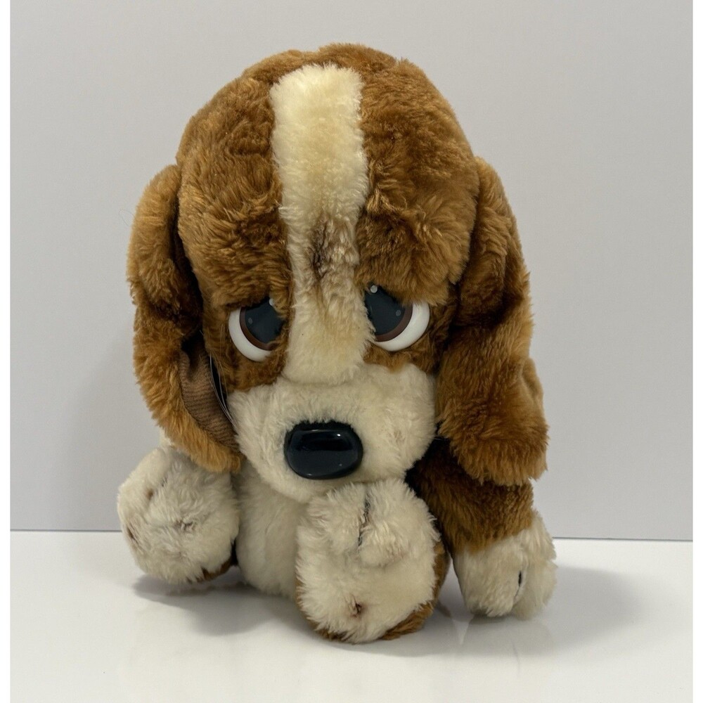 Vintage 1980 SAD SAM 6” Dog Plush Applause Original Sad Sam Baby Puppy